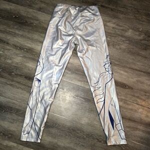 Justice Girls Black‎ Stretch Leggings Size 10. In great condition